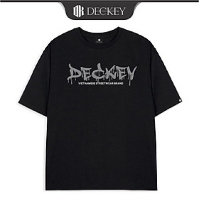 Áo Thun Cotton Unisex Nam Nữ Form Rộng DECKEY GREY