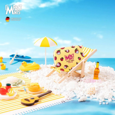 Combo 6 hộp Kẹo Bạc Hà Không Đường Impact Mints 14g (tặng kèm 3 gói Tempo) 