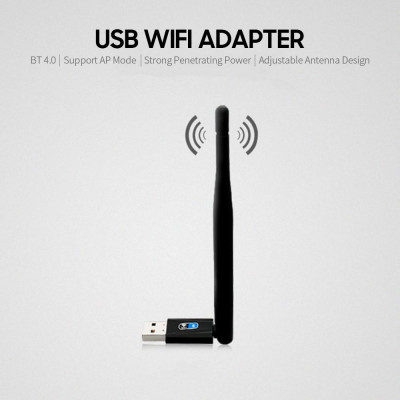 Bộ điều hợp WiFi ZAPO BT 4.0 USB cho PC WiFi Dongle mở rộng phạm vi 150Mbps Tương thích với Windows xp / Vista / Win