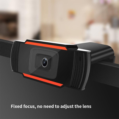 HXSJ A870 USB Webcam 480P Fixed Focus Computer Camera Built-in Sound Absorbing Microphone for   Desktop Computer Laptop