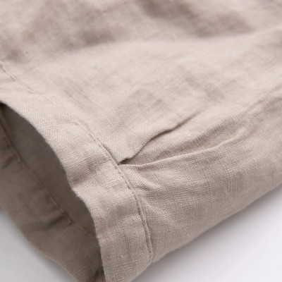Đầm babydoll nữ thiết kế cổ sen mềm mại, nữ tính vải Linen mịn mát