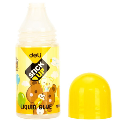 Hồ nước hình gấu 35ml Deli, keo PVAL, lọ PE, hồng, xanh dương, vàng 6 lọ -12 lọ -E7301A