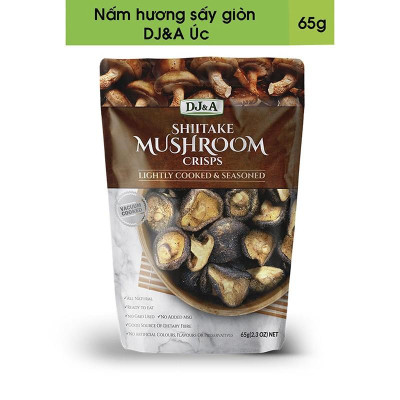 Nấm hương sấy giòn DJ&A Úc - 65g