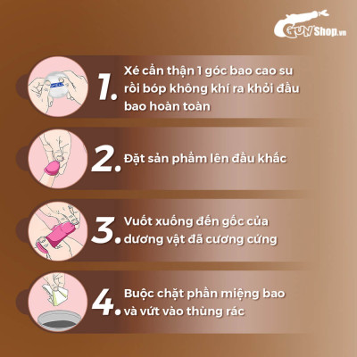 Bao cao su Shell Perky Prolong kéo dài thời gian, hương cà phê - Hộp 3 cái