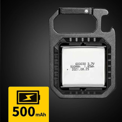 Đèn LED Mini Móc Khóa Siêu Sáng Tiện Dụng PaKaSa,  Đèn Pin COB Dã Ngoại Thường Ngày, Sạc TYPE-C Tiện Dụng Dung Lượng PIN 500mAh- HÀNG CHÍNH HÃNG