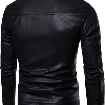 Áo Khoác Da Nam Lót Lông Phong Cách Hàn Quốc BN19