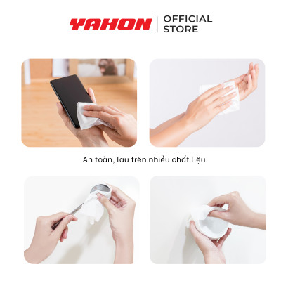 Combo Khăn Ướt Cồn LET-GREEN 10 Miếng/Gói