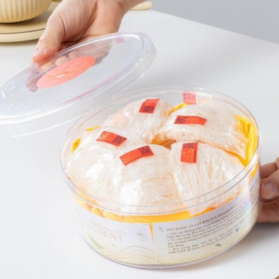 [CHÍNH HÃNG] Yến Sào Hoàng Kim - Hộp Quà Phúc Lộc Sum Vầy (50g Tổ Yến Sạch Loại 1 & 4 Hũ Yến Chưng Đường Phèn) Quà Tặng Gia Đình