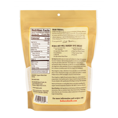 Bột mỳ đen (dark rye flour) hữu cơ Bob