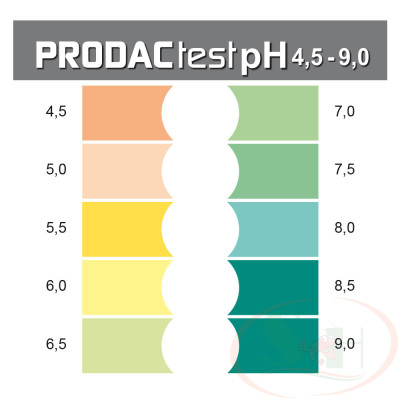 Bộ Prodac pH Test Kit kiểm tra chỉ số pH bể cá tép thủy sinh nước biển