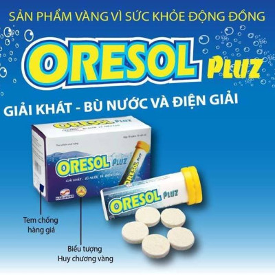 Viên sủi ORESOL Pluz  Tuýp 10 viên