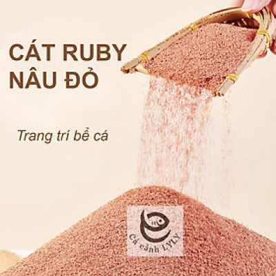 Cát RUBY thủy sinh nâu đỏ, vật liệu lọc, trải nền, trang trí bể cá, hồ thủy sinh, tiểu cảnh siêu đẹp