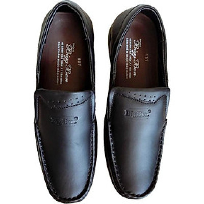Giày Mọi Nam BIGGBEN Da Bò Thật Cao Cấp GM138