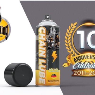 Chai xịt bảo dưỡng sên ,bôi trơn, chống kêu rít, ít văng SprayKing Chain Lube 400ml (Mẫu Mới)