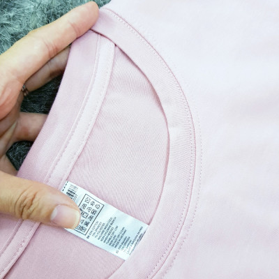 Áo thun nam nữ 80% Cotton Pink14