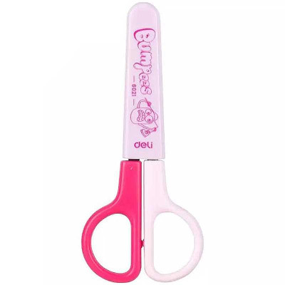 Kéo Thủ Công Nhỏ 121mm - Deli 6021 - Màu Hồng