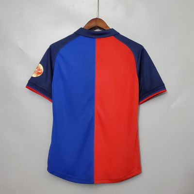 Áo Bóng Đá Retro Barcelona 1999 - Bản Kỷ Niệm bản cao cấp vải Cotton Polyester