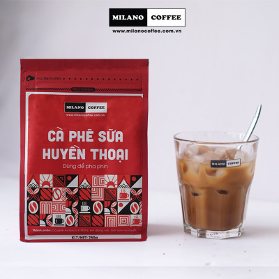 Cà phê sữa Huyền Thoại 100% Arabica Milano Coffee 250gr