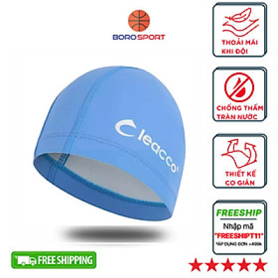 Nón Bơi Vải PU co dãn cao cấp, độ đàn hồi cao, bền đẹp , phù hợp với các bạn không quen loại nịt chặt Yesure Cleacco Cao Cấp Chống Thấm Nước , Mềm Mại - Hàng Chính Hãng