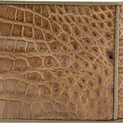 Ví Nam Da Cá Sấu Huy Hoàng HT2284 (12.5 x 10 cm) - Rêu