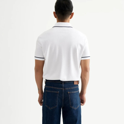 Áo polo tay ngắn nam phối cổ Form Fitted - RT 10S25POL006 | ROUTINE CÀ MAU