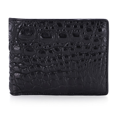 HC2779 - Bóp nam Huy Hoàng da cá sấu màu đen