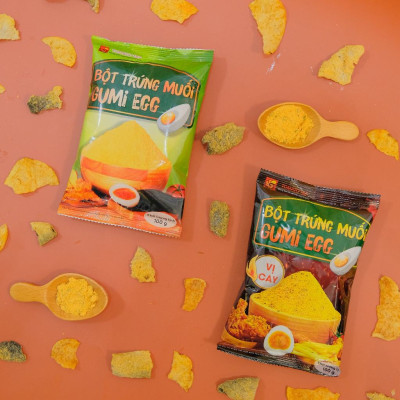 Bột trứng muối Gumi Egg vị cay - Gói 100g - Tomato T&P