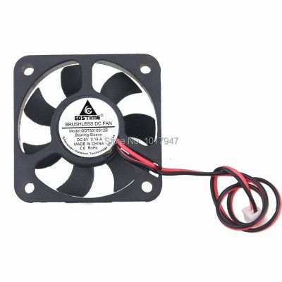 1 Quạt Tản Nhiệt Làm Mát Dc 5volt 2pin 50mm 50x10mm 5cm 5010