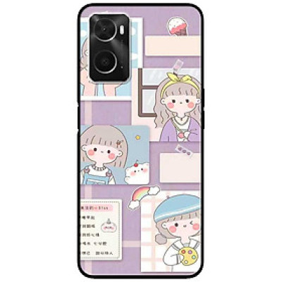 Ốp lưng cho Oppo A36 - A60 4G - A74 - A76 - Oppo A95 4G - A96 4G - Bốn Cô Gái - Hàng Chính Hãng
