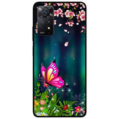 Ốp lưng dành cho Xiaomi Redmi Note 11 Pro 5G - Bướm Hồng