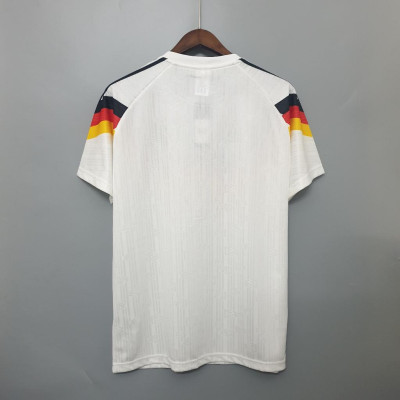 Áo Bóng Đá Retro Tuyển Đức 1990 - Sân Nhà bản cao cấp vải Cotton Polyester