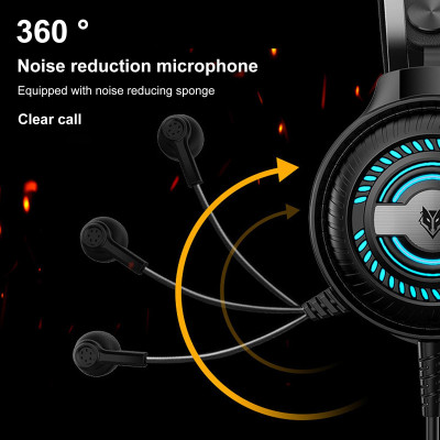 
Tai nghe chơi game qua tai NUBWO N1 PRO có dây 3.5mm với đèn thở đầy màu sắc Chống ồn E-Sport