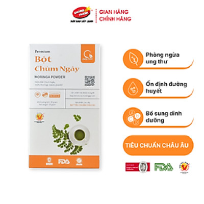 Bột Chùm Ngây Sấy Lạnh Nguyên Chất Hộp 30g - Bột dinh dưỡng ăn dặm cho bé, tăng cường sức khỏe