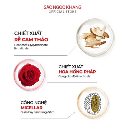 Combo 3 nước tẩy trang Sắc Ngọc Khang 145ml