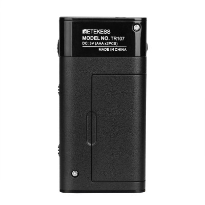 Di động Mini Pocket Radio FM AM Pointer Tuning Retekess TR107 Hỗ trợ âm thanh nổi BBS với Tai nghe để Đi bộ Tập thể dục Chạy bộ