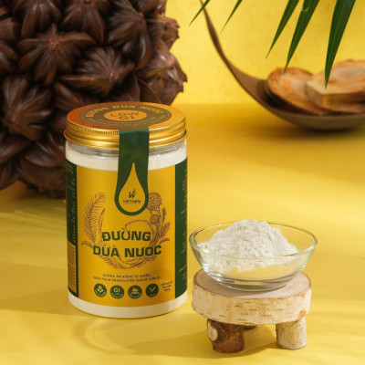 Đường Dừa Nước Vietnipa 550g -  Người Tiểu Đường, Ăn Kiêng, Hàm Lượng Vitamin Và Muối Khoáng Cao