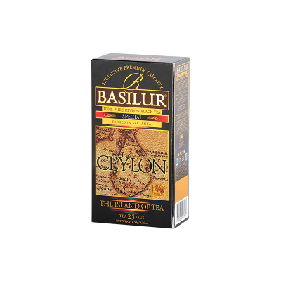 Trà Đen Ceylon Basilur Island Of Tea - Phiên Bản Trà đen Đặc Biệt 50g (Hộp Giấy)