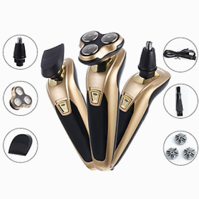 Máy cạo râu FS3188 cao cấp bằng điện đa năng 3 đầu chế độ sử dụng cạo lông, râu, tỉa mũi (Tặng kèm quà tri ân) - Hàng chính hãng