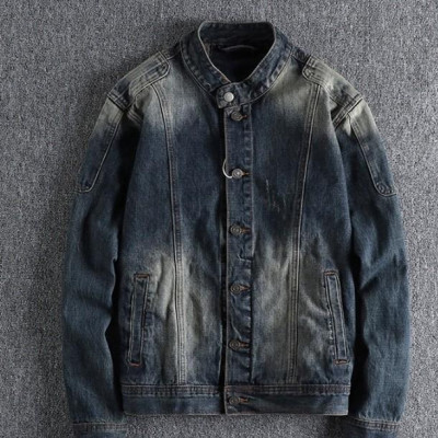 Áo khoác Jean cổ đứng_đi mô tô_phượt_dã ngoại