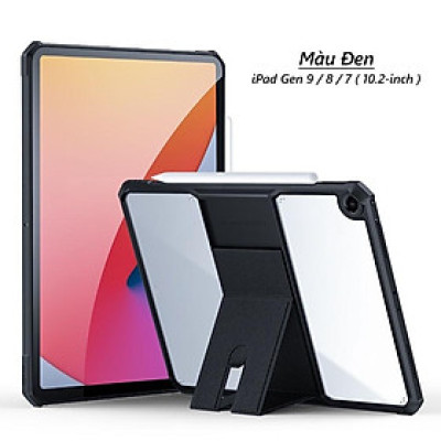 Ốp lưng XUNDD dành cho iPad Gen 9 / 8 / 7 ( 10.2-inch, 2021/2020/2019 ) Chống trầy, Chống sốc, Viền TPU, Mặt lưng chân đế - Hàng chính hãng