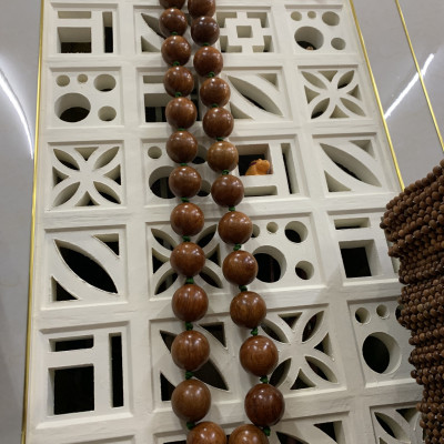 Vòng Lắc Eo Giảm Mỡ Bụng Gỗ Hương Cao Cấp - Vòng 40 hạt 6cm ( video , hình thật ) 