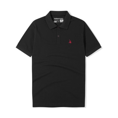 ÁO POLO THÊU LOGO CÁNH THUYỀN ĐEN