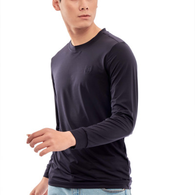 Áo Thun Nam Dài Tay Aligro Chất Liệu Cotton Cao Cấp, Siêu Mềm Mại, Dày Dặn, Cực Dễ Chịu, Thấm Hút Tốt ALGAPD062