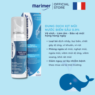 Combo 3 Chai Xịt Mũi Nước Biển Sâu Marimer - Vệ Sinh Hàng Ngày Dành Cho Gia Đình [100ml] - 7200C