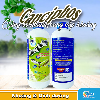 Canciphos – Bổ sung Canxi, hỗ trợ tôm lột xác và hình thành vỏ tôm cá
