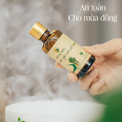 Tinh dầu Sả Chanh nguyên chất Hoa Nén 3ml - Đuổi muỗi, khử mùi, giải cảm