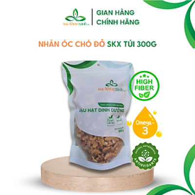 Nhân Óc chó Sức Khỏe Xanh, nhập khẩu từ Mỹ, giàu Omega 3, Túi 300g