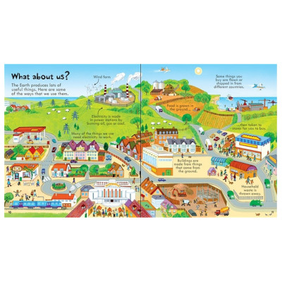 Sách tương tác tiếng Anh - Usborne Look Inside Our World