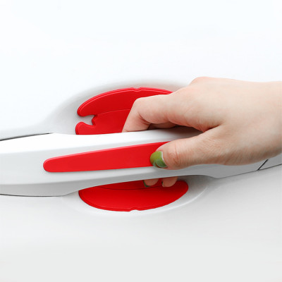 Bộ 08 Miếng Dán Chống Xước Cao Cấp Bảo Vệ Tay Nắm Và Hõm Cửa Xe Ô Tô 