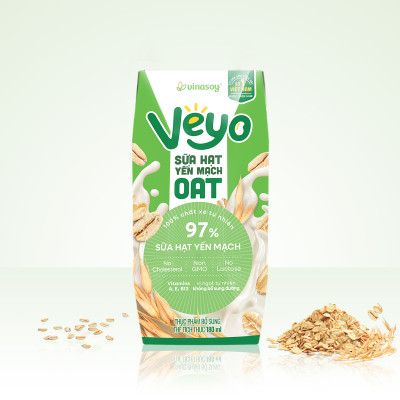 Thùng Veyo Sữa hạt Yến mạch (30 hộp x 180ml)